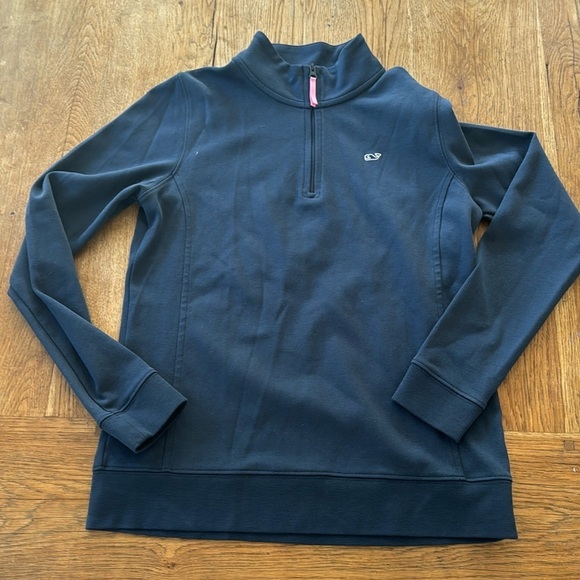 Vineyard Vines quarter zip NAVY WOMENS SIZE XS - Picture 1 of 7